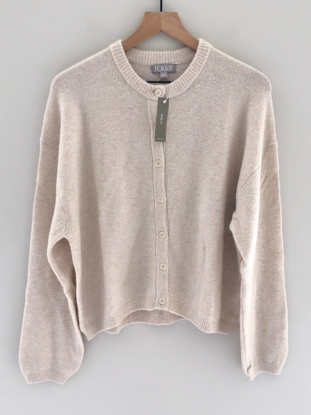 NWT J.Crew Supersoft Bubble-hem Cardigan